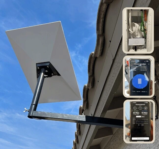 Starlink installation Armadale with secure roof mount in the hills